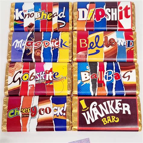 Rude Chocolate Bar Wrapper Or With Galaxy Chocolate Novelty Joke Funny Christmas Birthday