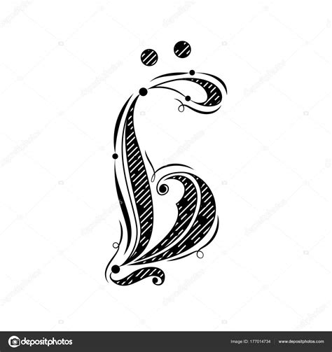 Russian Swear Letter Vintage With Intricate Vector Image