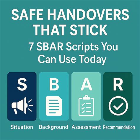 Safe Handovers That Stick 7 Sbar Handover Scripts You Can Use Today Ohse