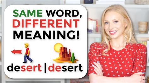 Same Words Different Meanings Pronunciation And Definition Changes Artofit