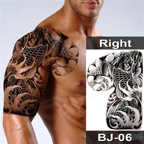 Save Big On Bulk Dragon Arm Tattoo Male Waterproof Tattoo Sticker Mens Half Shoulder Dragon Totem Arm False Tattoo Black Large Size Mens Beauty Tattoo Save Big On Bulk Dragon Arm Tattoo Male Waterproof Tattoo Sticker Mens Half Shoulder Dragon Totem Arm False Tattoo Black Large Size Mens Beauty Tattoo