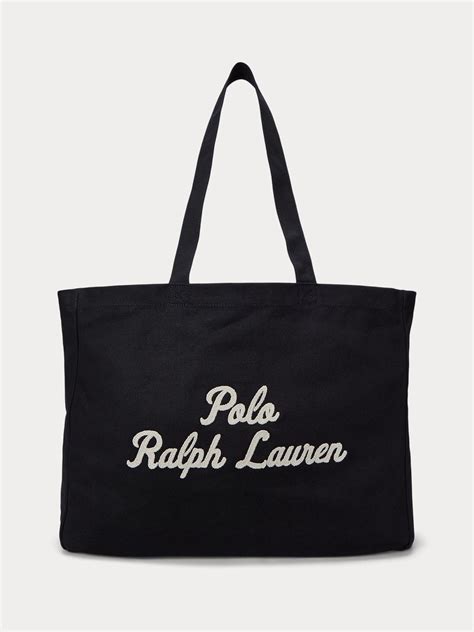 Schwarz Kaufen - Polo Ralph Lauren Embroidered Logo Canvas 100% Cotton Tote Bag Bei Next ...