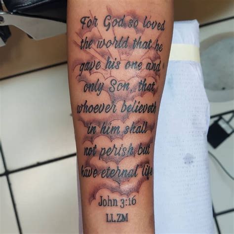 Scripture Forearm Tattoos
