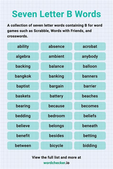 Seven Letter Words Containing B Scrabble Words Scrabble Word Finder Dictionary Words Seven Letter Words Containing B Scrabble Words Scrabble Word Finder Dictionary Words