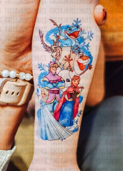 Shop Disney Frozen Tattoos Cheap Sale Frozen Friends Half Sleeve Tattoo