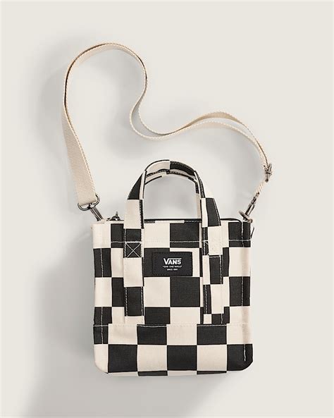 Shop Vans Apparel And Accessories Lil Pergs Tote Bag In Black And White