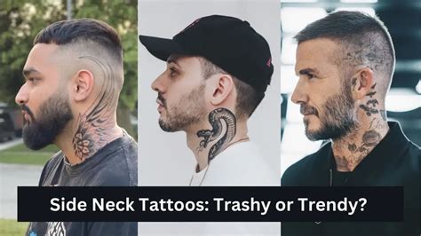 Side Neck Tattoos Men Etsy Uk