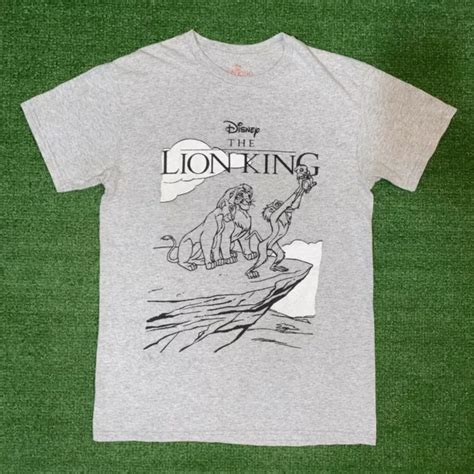Simba Drawing Rafiki Tshirt Disney Lion King Men S Gray Simba Mufasa Sarabi Rafiki T Shirt