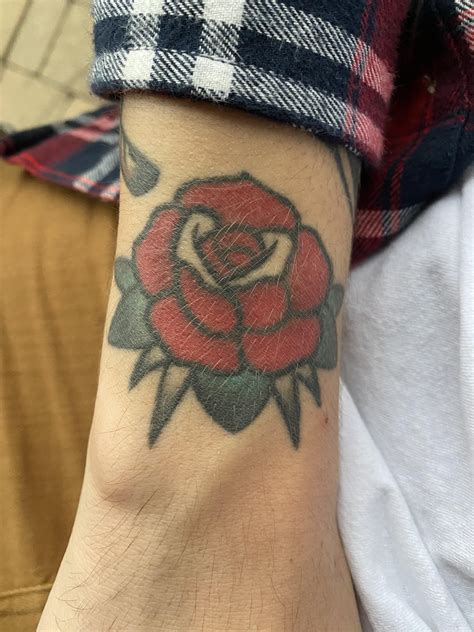 Simple Healed Wrist Rose By Kate Mcgowan Barrie On R Traditionaltattoos Simple Healed Wrist Rose By Kate Mcgowan Barrie On R Traditionaltattoos