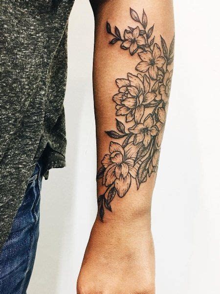 Simple Mens Flower Tattoo Bronctattooaus Com