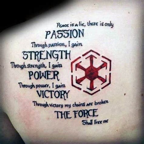 Sith Tattoos Star Wars Designs