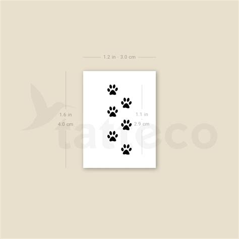 Six Tiny Paw Print Temporary Tattoo Set Of 3 Etsy Israel Six Tiny Paw Print Temporary Tattoo Set Of 3 Etsy Israel