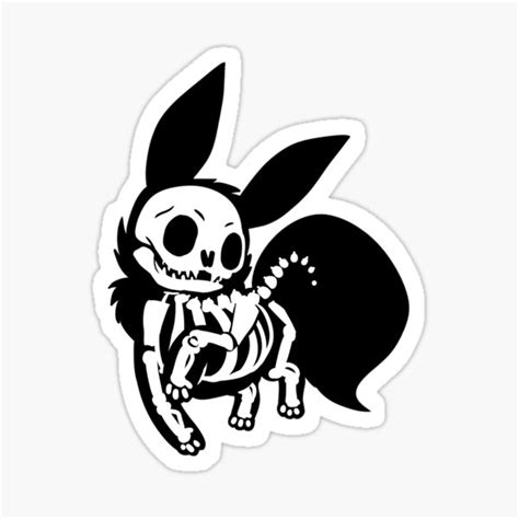 Skeleton Eevee Sticker For Sale By Littlesorcerers Redbubble Skeleton Eevee Sticker For Sale By Littlesorcerers Redbubble