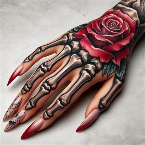 Skeleton Hand Tattoo Unveiling The Power And Beauty Of Bony Brilliance Hand And Finger