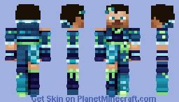Skizzleman Mcc Blank Canvas Blue Bats Minecraft Skin