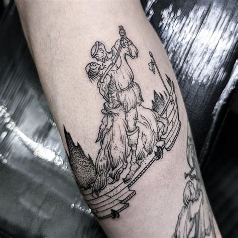 Slow Dancing In A Burning Room Salvaged Off A Broken Phone A Customized Blackwork Etch Tattoo Inked In My Style Heavily Inspired By The Witcher Elden Ring And A John Mayer