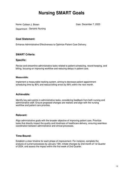 Smart Goals For Labor And Delivery Nursing Pdf Evidence Based Medicine Health Care