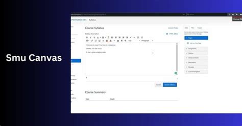 Smu Canvas Your Ultimate Tool For Organized Online Education Smu Canvas Your Ultimate Tool For Organized Online Education