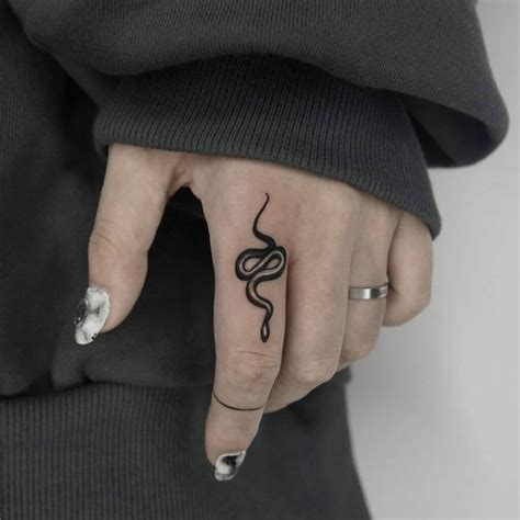 Snake Finger Tattoo Designs