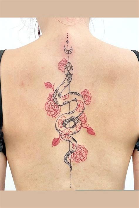 Snake On Back Tattoo Designs