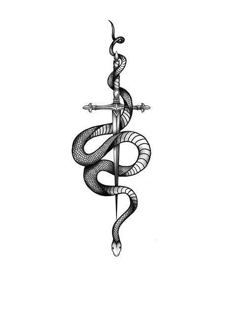 Snake Tattoo Design Etsy