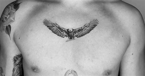 Soaring Eagle Chest Tattoo