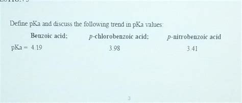 Solved Question 18 The Pka Of Benzoic Acid Is 4 19 And The Chegg Com Solved Question 18 The Pka Of Benzoic Acid Is 4 19 And The Chegg Com