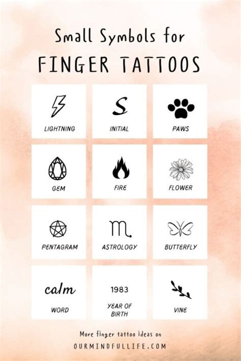 Spiritual Deep Meaning Meaningful Symbol Finger Tattoos