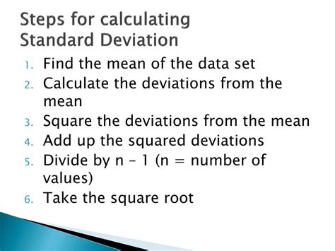 Standard Deviation Formula And Calculation Steps