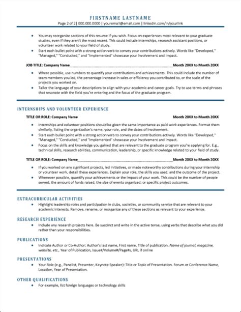 Standout Graduate School Resume Template Distinctive Templates Standout Graduate School Resume Template Distinctive Templates