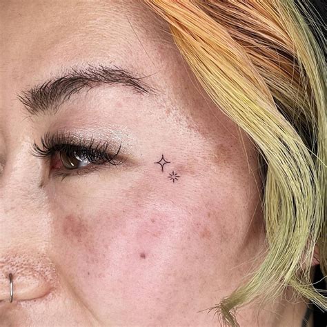 Star Face Tattoo Designs