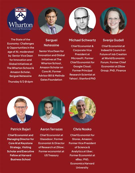 State Of The Economy With Top Industry Economists By Wharton Club Of Seattle