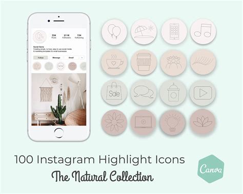 Stationery Design Amp Templates Paper Wellness Coach Canva Ig Highlights Pack Natural Beige And