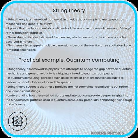 String Theory An Attempt To Provide A Theory Of Everything That Describes All The Fundamental Forces Of Nature Within A Single Framework In This Theory Fundamental Particles Are Not
