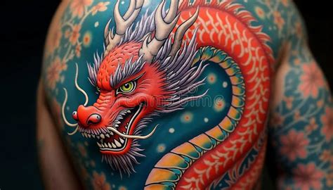 Stunning Japanese Dragon Tattoo Back Piece Artwork Stock Illustration Illustration Of Painting Detailed 365674444