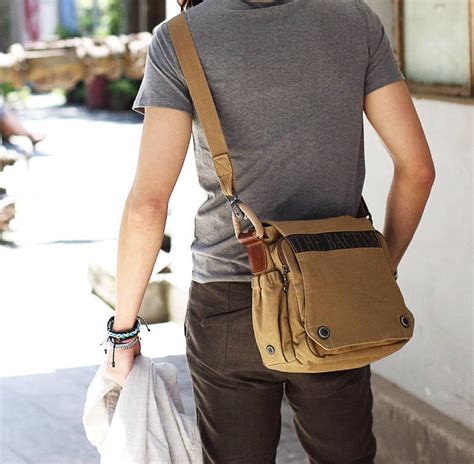 Stylish Canvas Messenger Bag Casual Single Shoulder Bag Yepbag Stylish Canvas Messenger Bag Casual Single Shoulder Bag Yepbag
