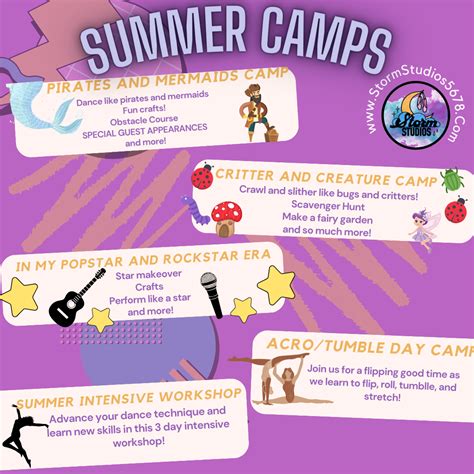 Summer Camps And Classes Storm Studios
