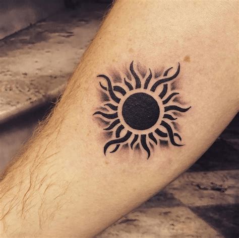 Sun Tattoo Cool Tribal Sun Tattoos Ink Idea For Men