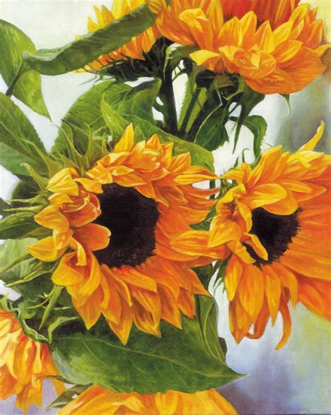Sunflower Oil Painting At Paintingvalley Com Explore Collection Of Sunflower Oil Painting