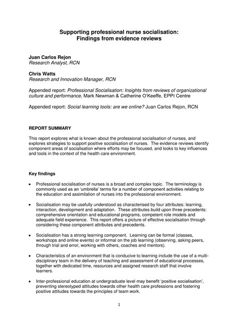 Supporting Students In Professional Socialisation Guidelines For Professional Nurses And Educators Sciencedirect