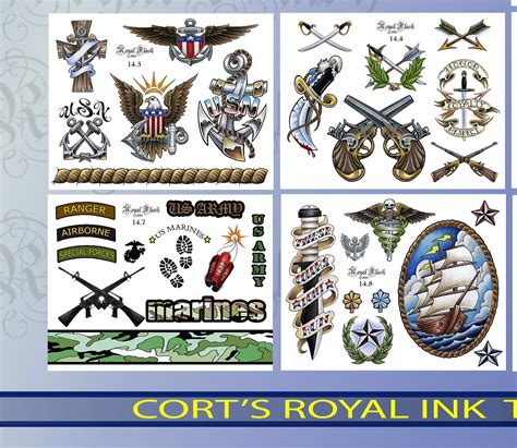 Tattoo Flash Set 14 10 Pages Of Military Flash Great Money Makers W Outlines Etsy Uk