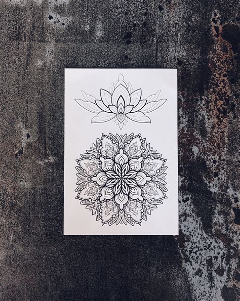 Tattoo Set Mandala Lotus By Sashatattooing Tattoo Set Mandala Lotus By Sashatattooing