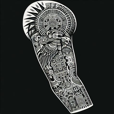 Aztec Tattoo Sleeve Designs