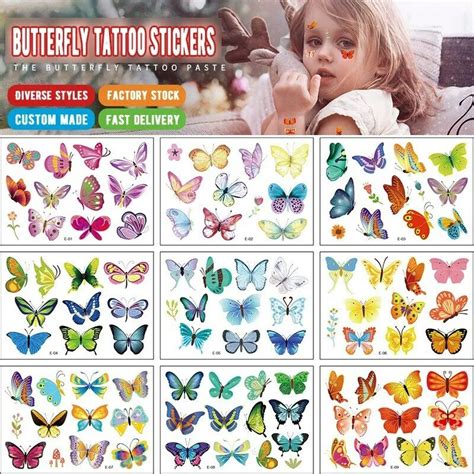 Tattoo Stickers For Kids Cute Cartoon Butterfly Fruit Dinosaur Temporary Tattoos For Girls Boys Makeup Party From Caliu123 14 86 Dhgate Com