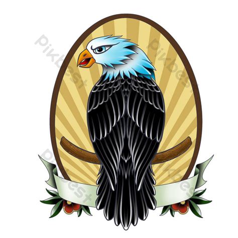 Tattoo Style Eagle Back View Logo Pattern Png Images Psd Free Download Pikbest