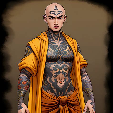 Tattooed Monk Movie Characters