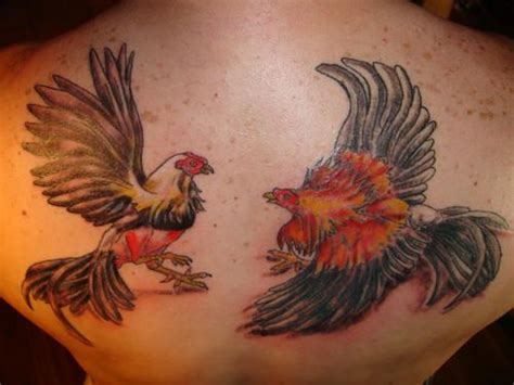 Fighting Roosters Tattoo Designs