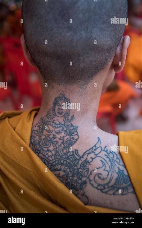Thai Monk Tattoo Hi Res Stock Photography And Images Alamy