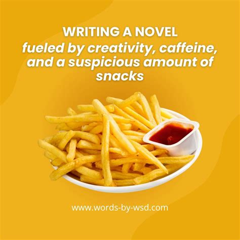 The 5 Stages Of Writing A Novel According To Snacks Words By Wsd