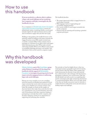 The Calculus For Commitment The Power Of Involving The Private Sector In Social Impact Networks The Calculus For Commitment The Power Of Involving The Private Sector In Social Impact Networks